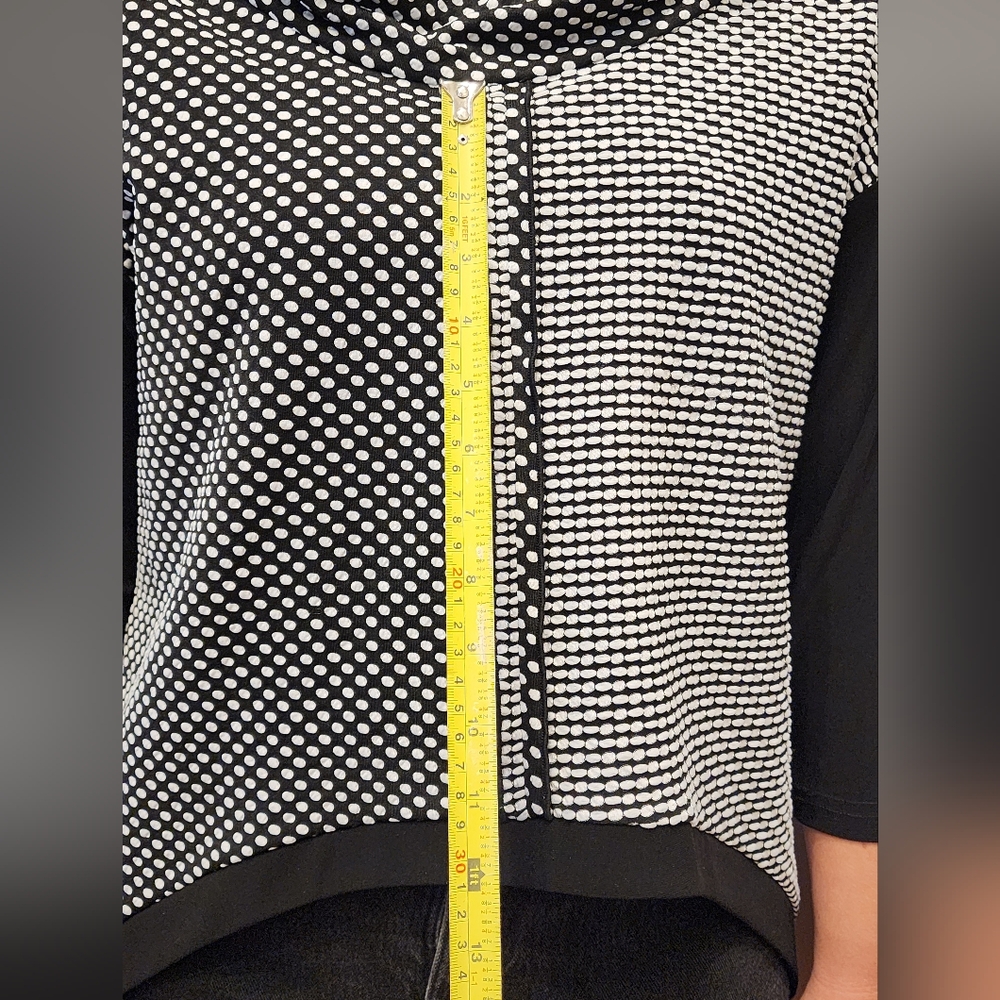 (12) Joseph Ribkoff Polka Dot High-Low - Picture 11 of 11